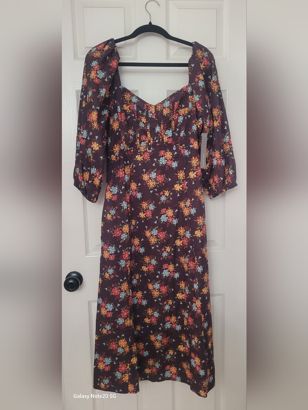 Carlotta Puff Sleeve Midi Dress